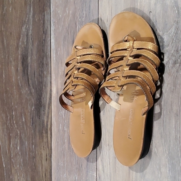 Paul Green Wilma munched sandals flats flip flop Strappy sz UK 5.5 US 8 - Picture 2 of 11